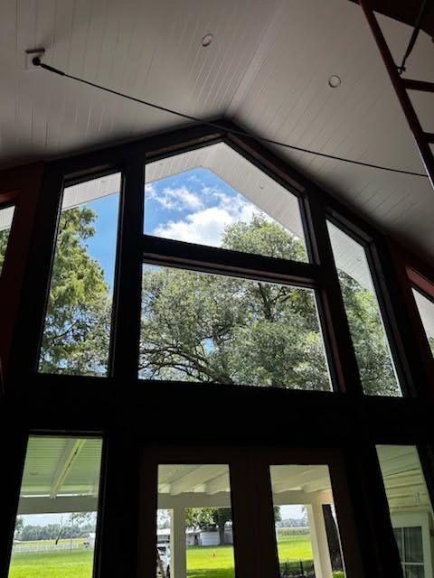 Vaulted gable window wall