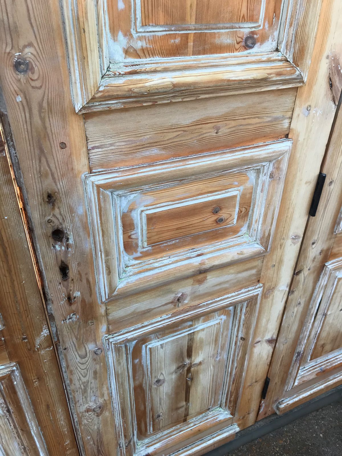 Reclaimed antique door panels