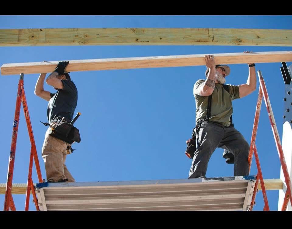 Setting a beam overhead