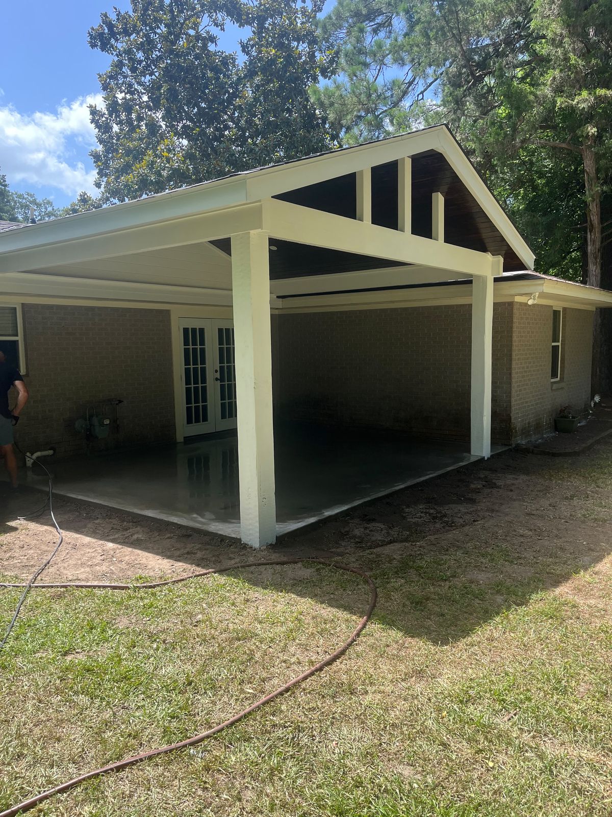 Large covered patio addition