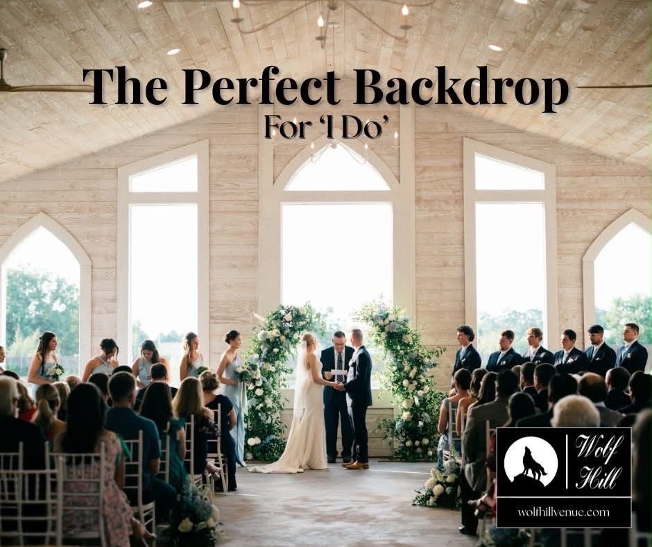 The perfect backdrop for 'I do'