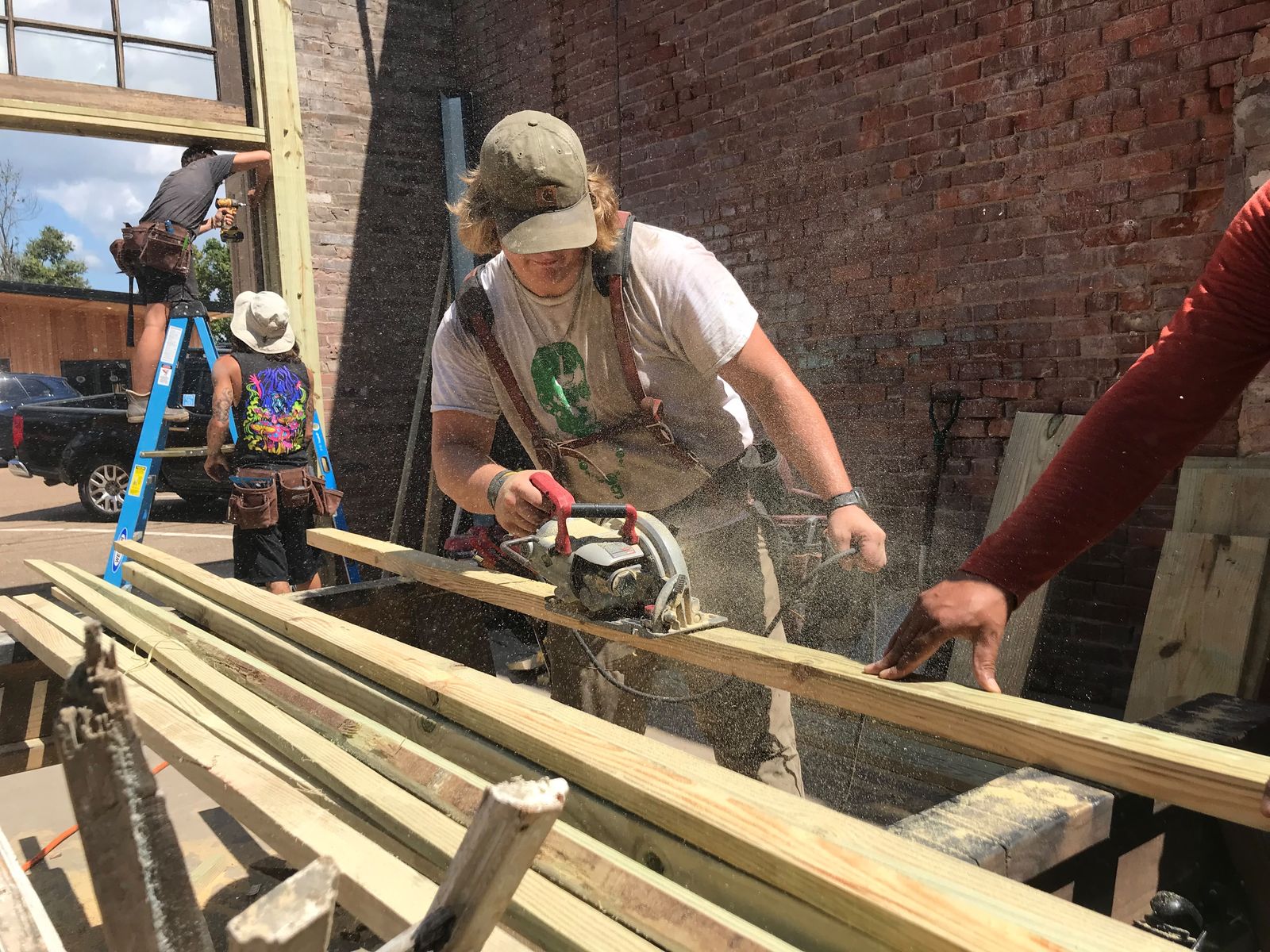 Cutting boards for a porch rebuild